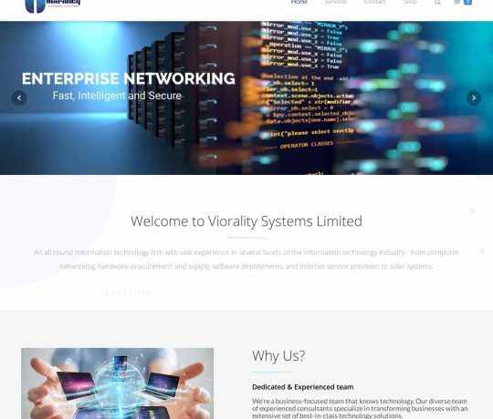 Results driven website design for Viorality