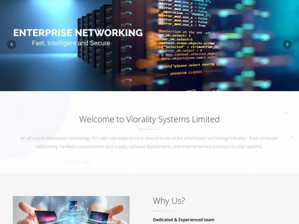 Results driven website design for Viorality